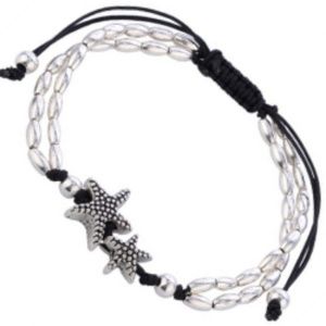 Anklet or Bracelet - Starfish on the Coast Silver